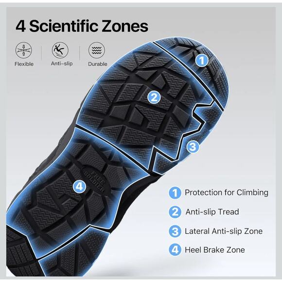 FREE SOLDIER Men's Hiking/Work Boots Size 9 Wide - Picture 6 of 7